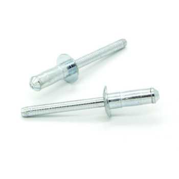 Rivetti a strappo TUDIBULB Acciaio/Acciaio Testa Tonda 4.0x15.1mm - Box da 500 pezzi
