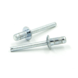 Rivetti a strappo H-LOCK Acciaio/Acciaio Testa Tonda 4.8x9.0mm - Box da 250 pezzi