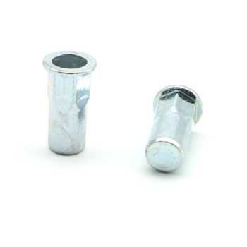 Inserti Filettati in Acciaio Testa Piana con corpo Semi Esagonale cieco M4 grip da 0.5-3.0mm - Box da 1000 pezzi