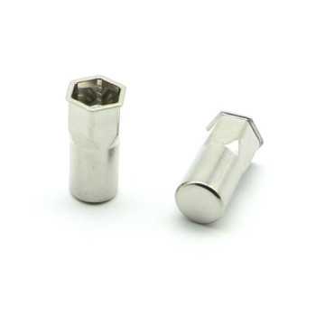 Inserti Filettati in Inox A2 Testa Ridotta a Filo con corpo Semi Esagonale cieco M4 grip da 0.5-3.0mm - Box da 1000 pezzi