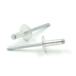 Rivetti a strappo STANDARD Alluminio/Acciaio Testa Larga 12mm 4.0x30.0mm
