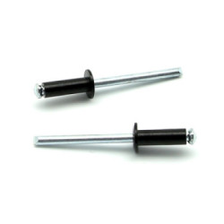 Rivetti a strappo RISTAR A FIORE Alluminio/Acciaio Testa Tonda Verniciato RAL 9005 4.0x8.0mm