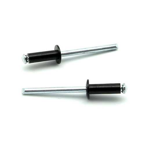 Rivetti a strappo RISTAR A FIORE Alluminio/Acciaio Testa Tonda Verniciato RAL 9005 4.0x10.0mm