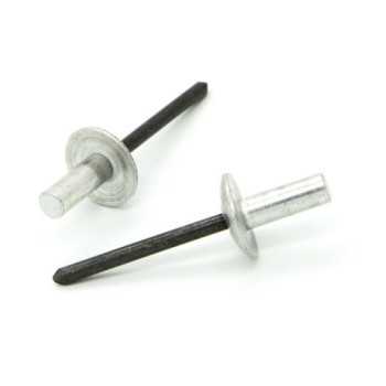 Rivetti a strappo TENUTA STAGNA Alluminio/Acciaio Testa Larga 12mm 4.0x11.0mm