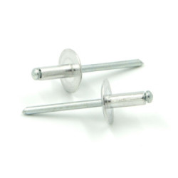 Rivetti a strappo STANDARD Alluminio/Acciaio Testa Extra Larga 16mm 4.8x28.0mm - Box da 200 pezzi