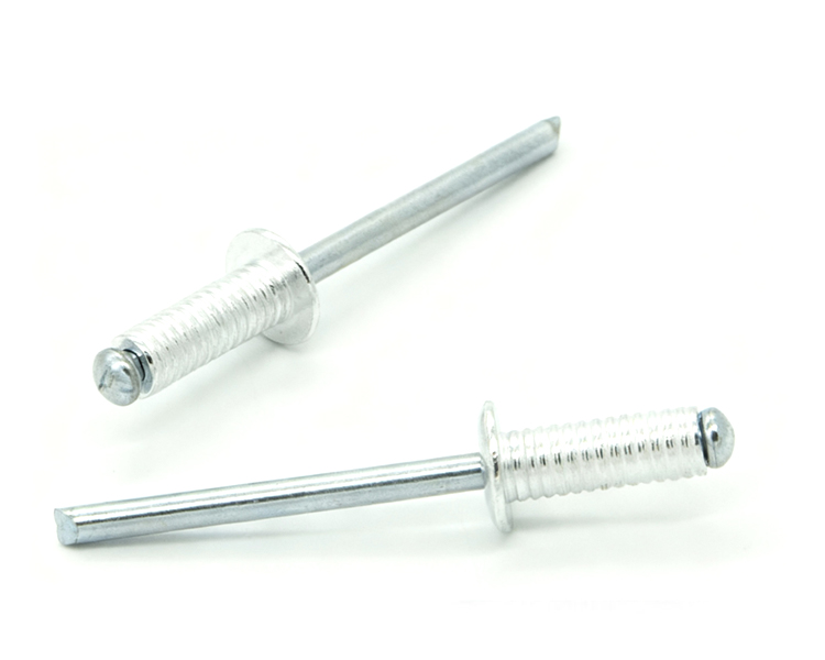 Grooved blind rivets