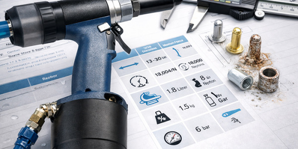 So lesen und verstehen Sie die technischen Daten eines Nietgeräts.